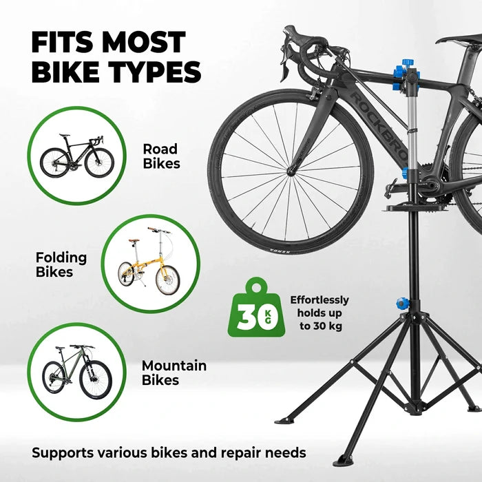 ROCKBROS bike repair stand 360 rotatable foldable height-adjustable