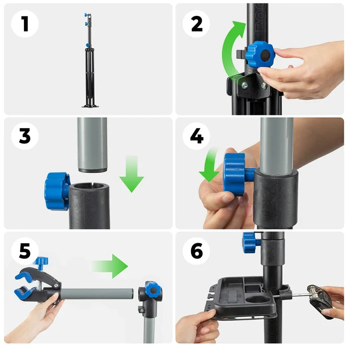 ROCKBROS bike repair stand 360 rotatable foldable height-adjustable