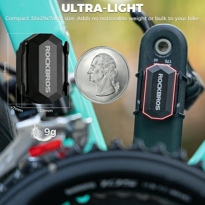ROCKBROS bike speed cadence sensor bluetooth ant+