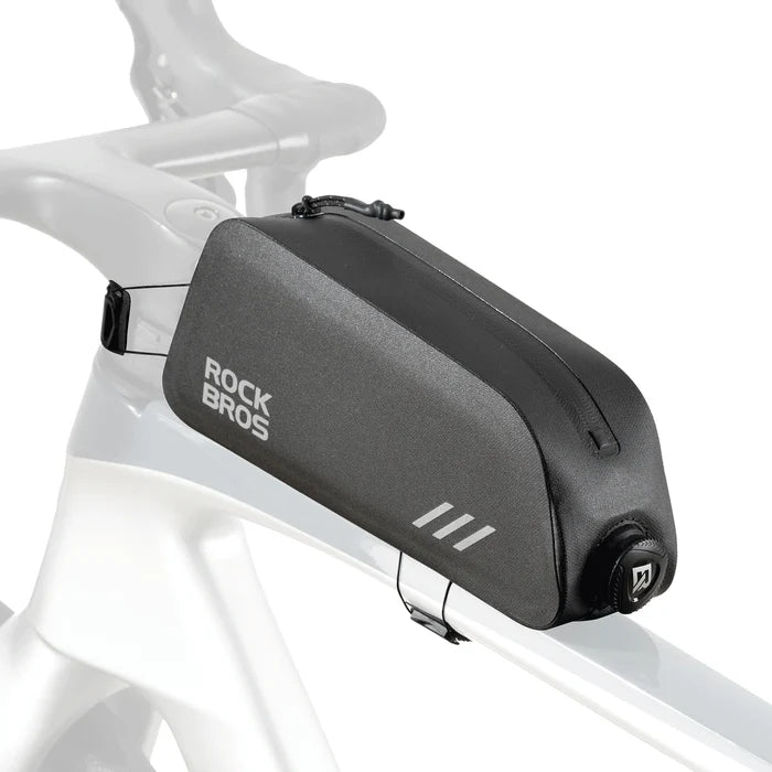 ROCKBROS bike top tube bag waterproof slim fit frame bag
#Color_Black