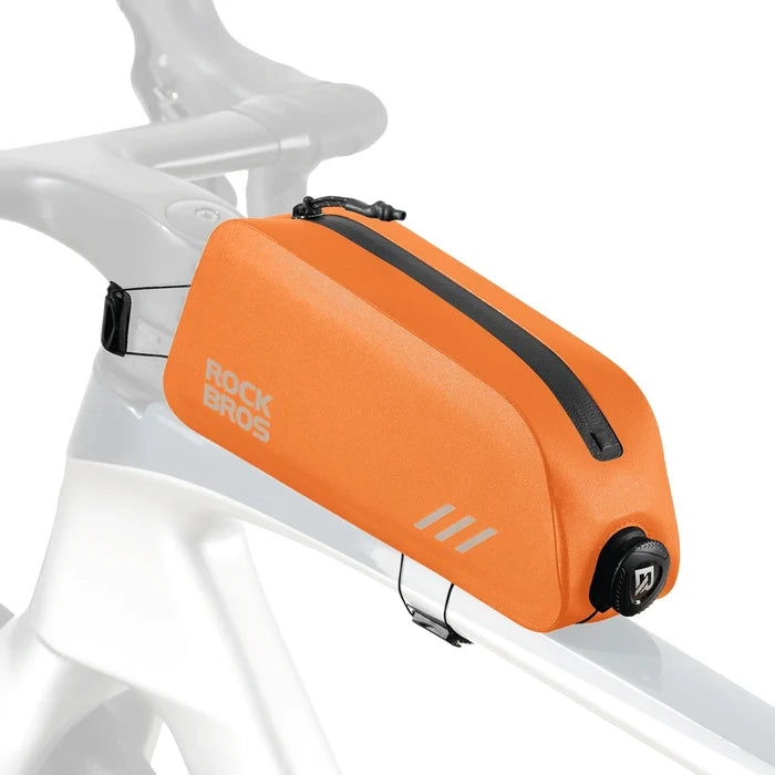 ROCKBROS bike top tube bag waterproof slim fit frame bag
#Color_Orange