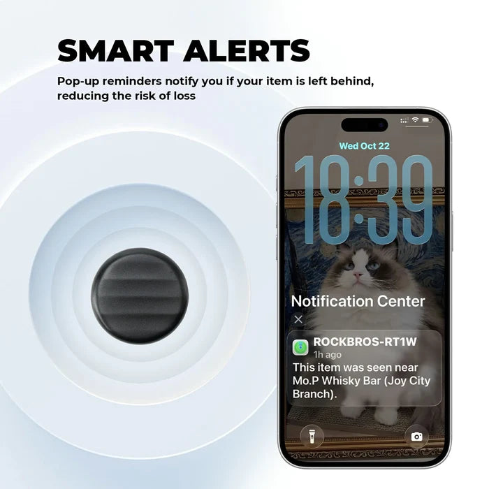 ROCKBROS bluetooth air tracker tag for apple find my ios only
