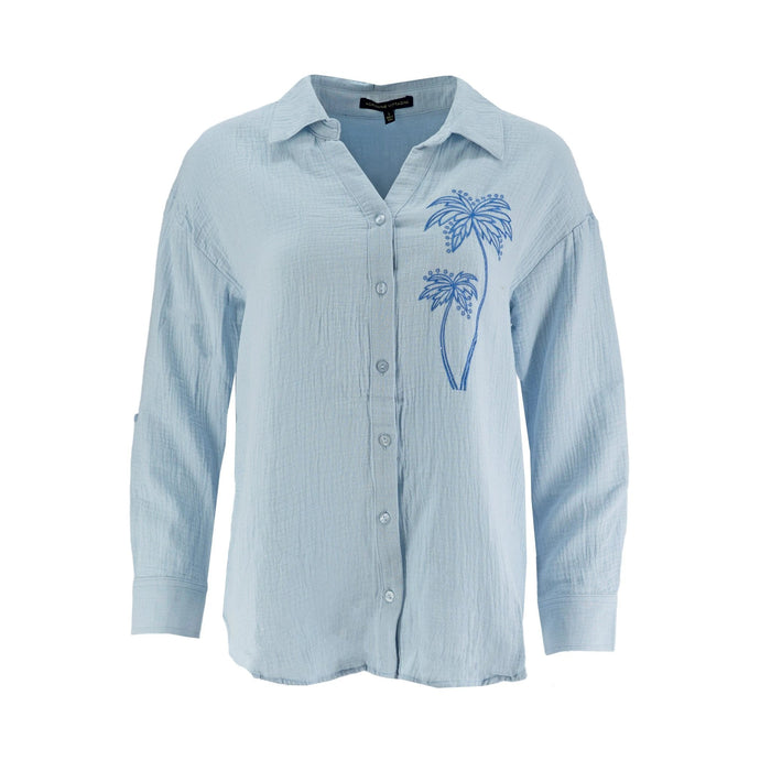 Blusa Kathy Ireland Mangas Largas Estampada Para Damas by Kathy Ireland