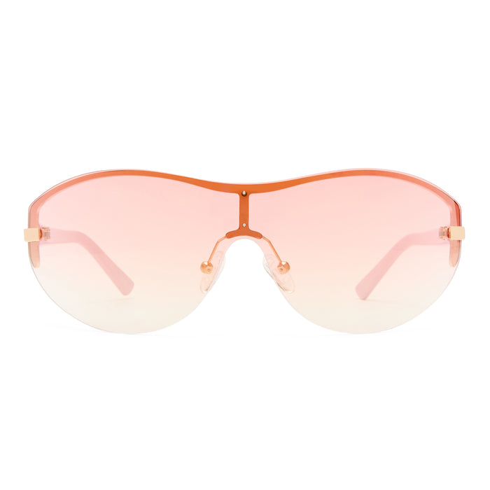Bombshell Gold Pink Crush Female Aviator Sunglasses | Aire