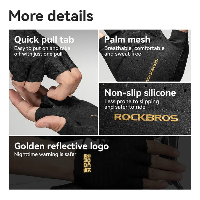 Breathable Half Finger Cycling Gloves