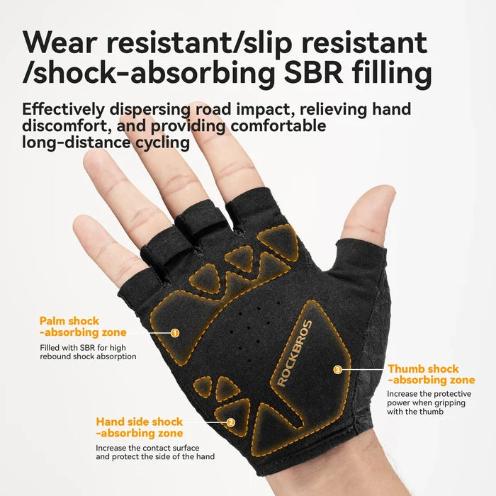 Breathable Half Finger Cycling Gloves