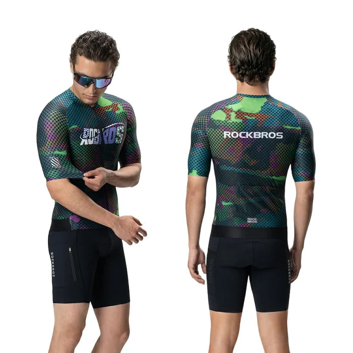 Breathable Short Sleeve Cycling Jersey for Spring and Summer Cycling