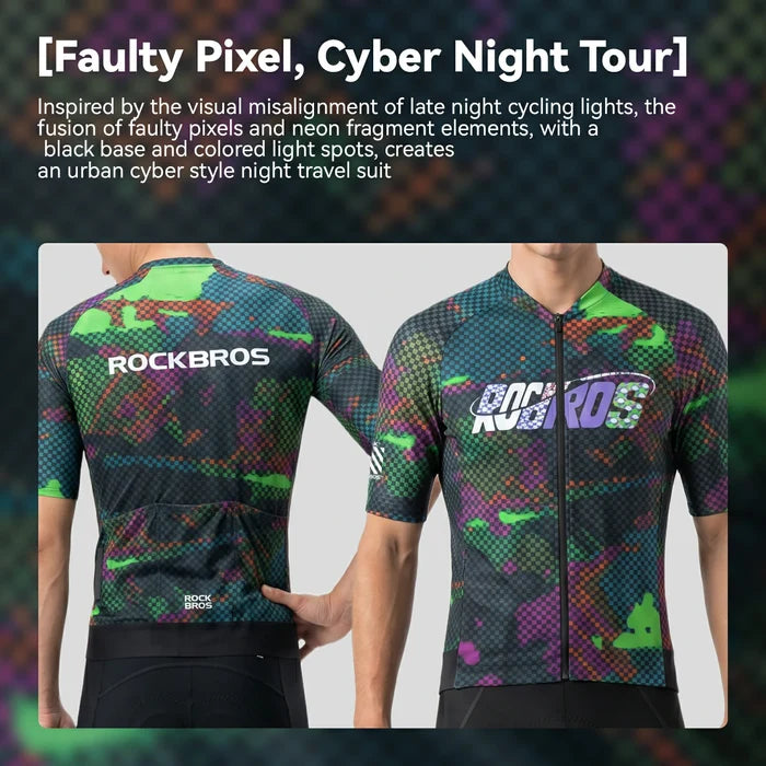 Breathable Short Sleeve Cycling Jersey for Spring and Summer Cycling