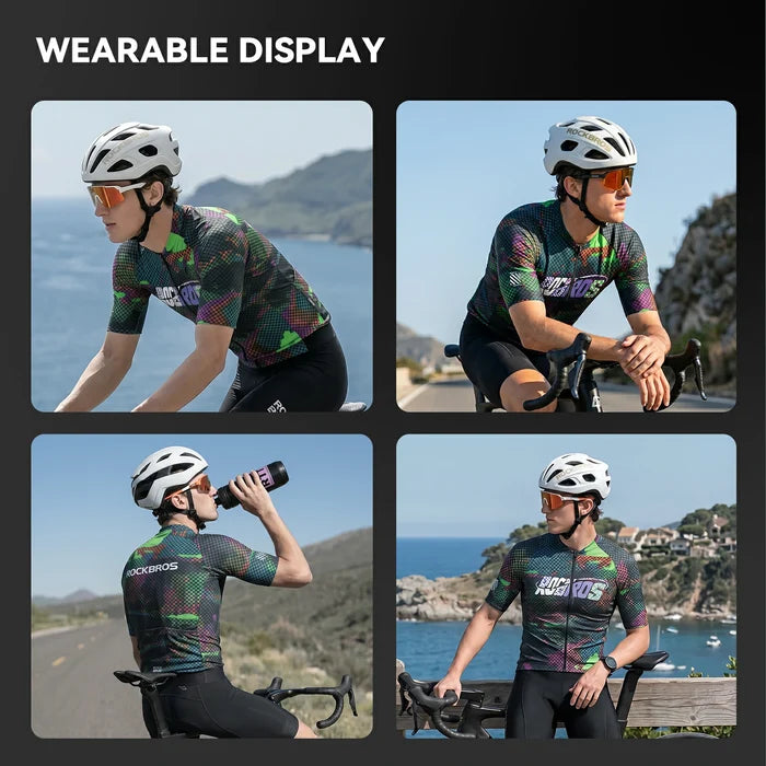 Breathable Short Sleeve Cycling Jersey for Spring and Summer Cycling