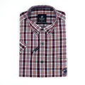 Camisa Beverly Hills Mangas Cortas Cuadros P/ Caballeros by Beverly Hills
