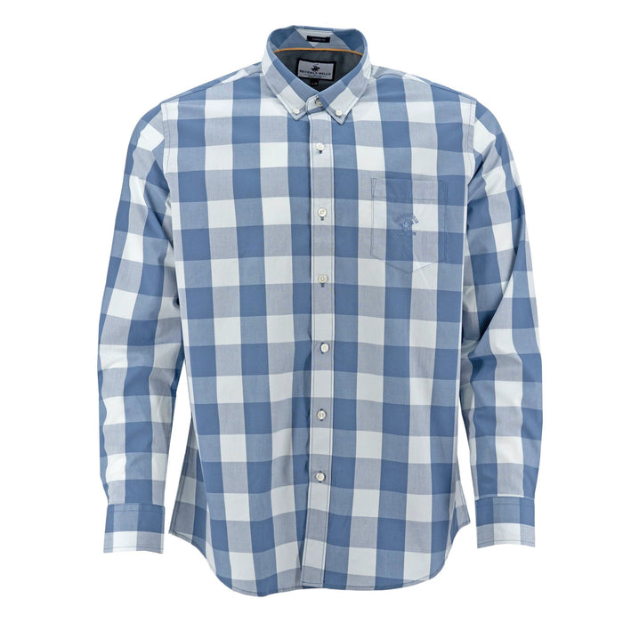Camisa Beverly Hills Mangas Largas Cuadros Para Caballeros by Beverly Hills