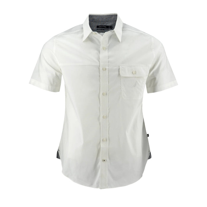 Camisa Nautica Mangas Cortas Lisa P/ Caballeros by Nautica