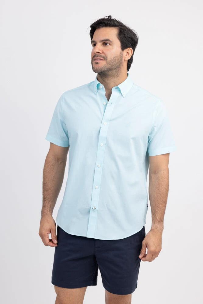 Camisa Nautica Mangas Cortas Lisa Para Caballeros by Nautica