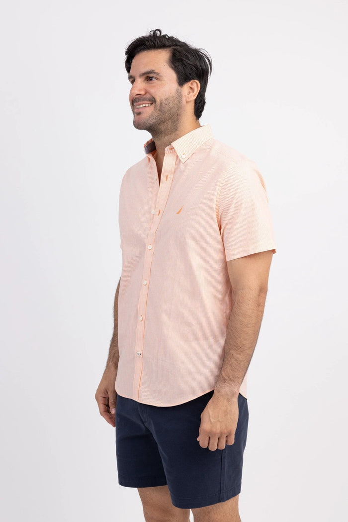 Camisa Nautica Mangas Cortas Rayas Para Caballeros by Nautica