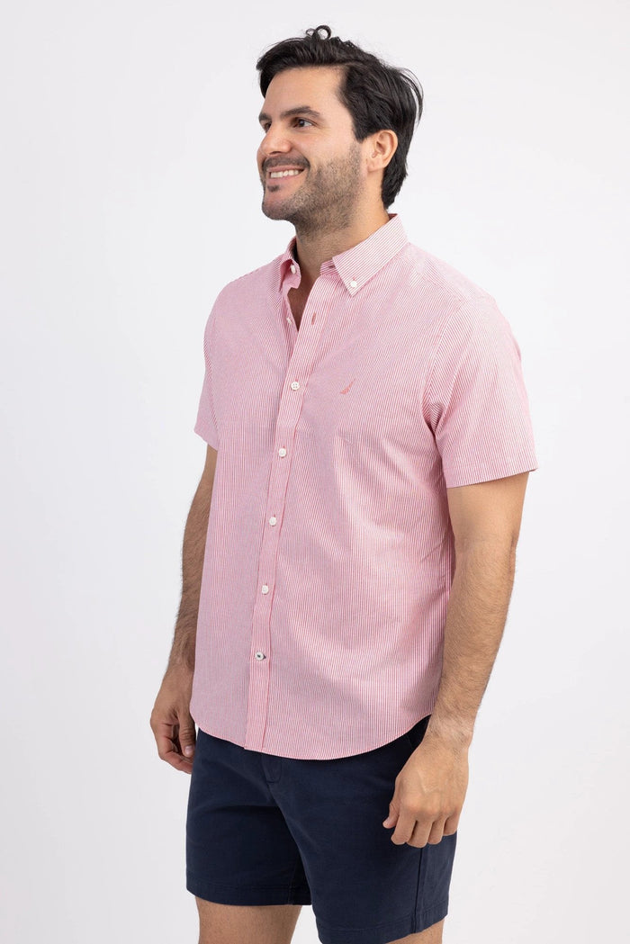 Camisa Nautica Mangas Cortas Rayas Para Caballeros by Nautica