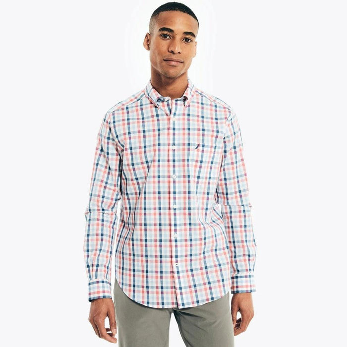 Camisa Nautica Mangas Largas Cuadros Para Caballeros by Nautica