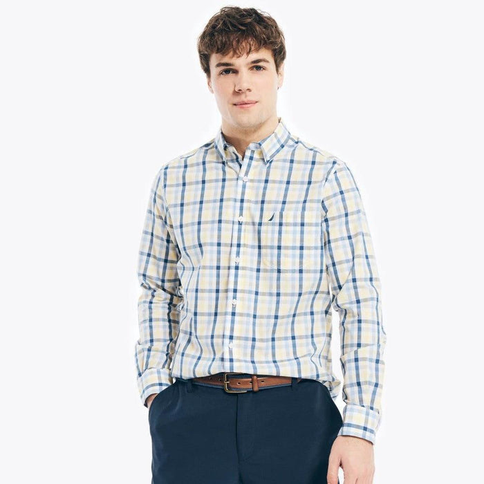 Camisa Nautica Mangas Largas Cuadros Para Caballeros by Nautica
