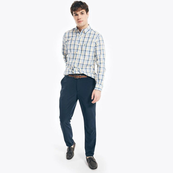 Camisa Nautica Mangas Largas Cuadros Para Caballeros by Nautica