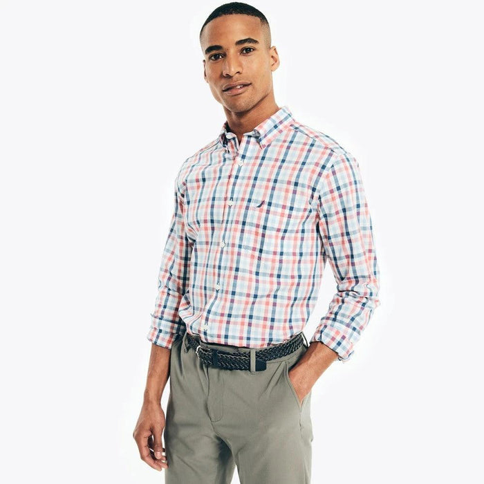 Camisa Nautica Mangas Largas Cuadros Para Caballeros by Nautica