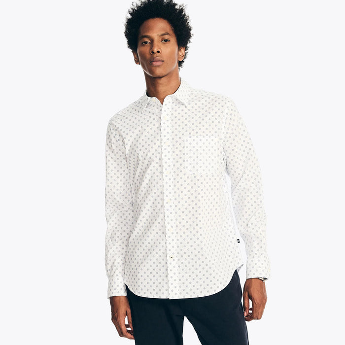 Camisa Nautica Mangas Largas Estampada Para Caballeros by Nautica