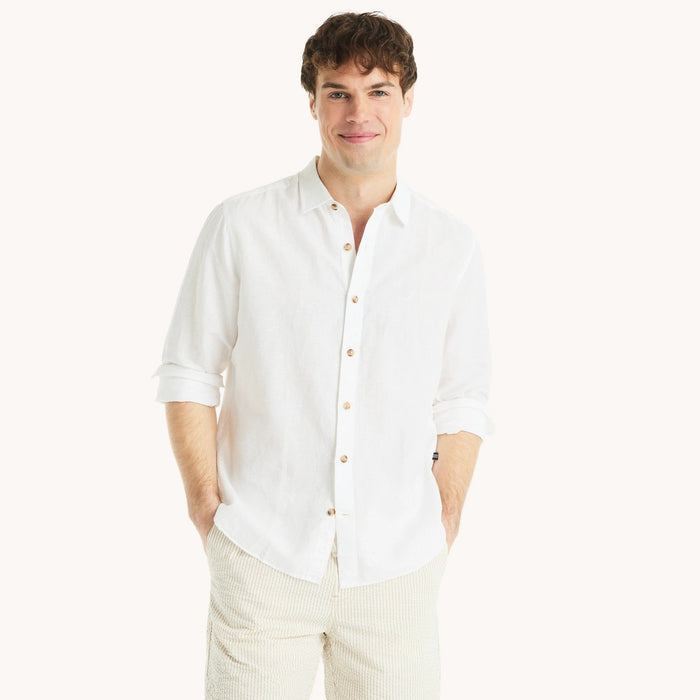 Camisa Nautica Mangas Largas Lisa Para Caballeros by Nautica