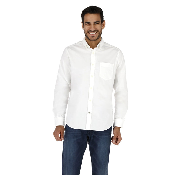 Camisa Nautica Mangas Largas Lisa Para Caballeros by Nautica