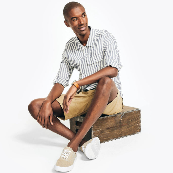 Camisa Nautica Mangas Largas Rayas Para Caballeros by Nautica