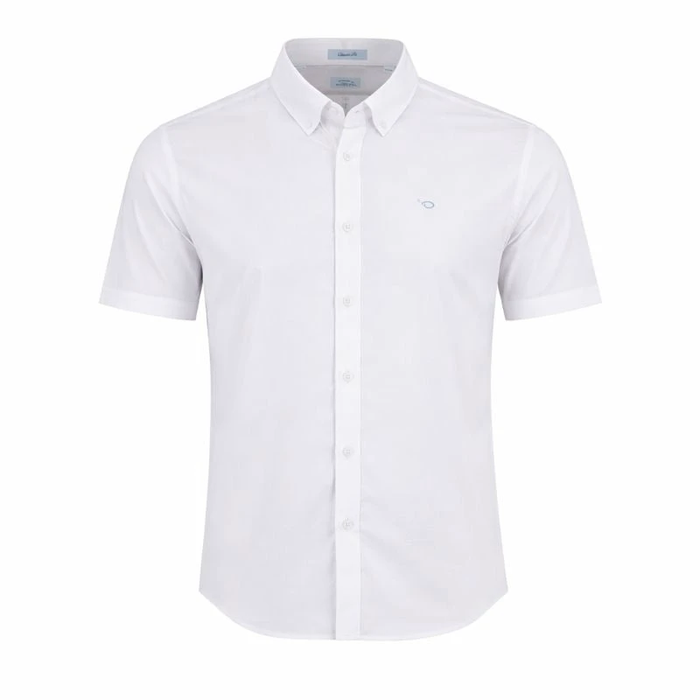 Camisa Oscar De La Renta Mangas Cortas Lisa Para Caballeros by Oscar De La Renta