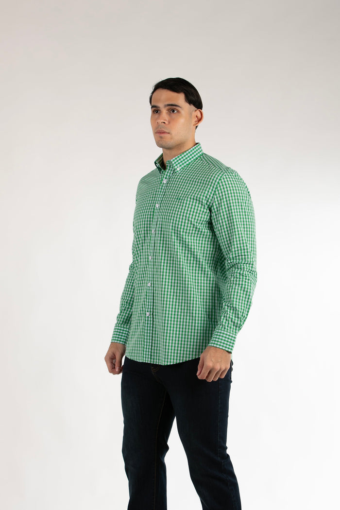 Camisa Oscar De La Renta Mangas Largas Cuadros Para Caballeros by Oscar De La Renta