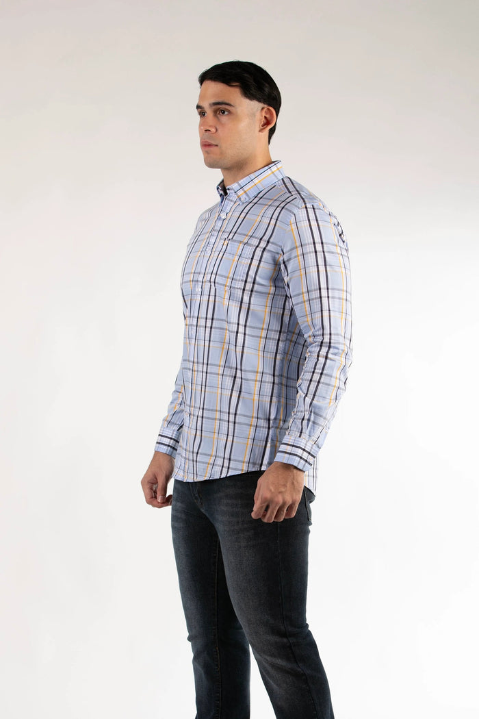 Camisa Oscar De La Renta Mangas Largas Cuadros Para Caballeros by Oscar De La Renta