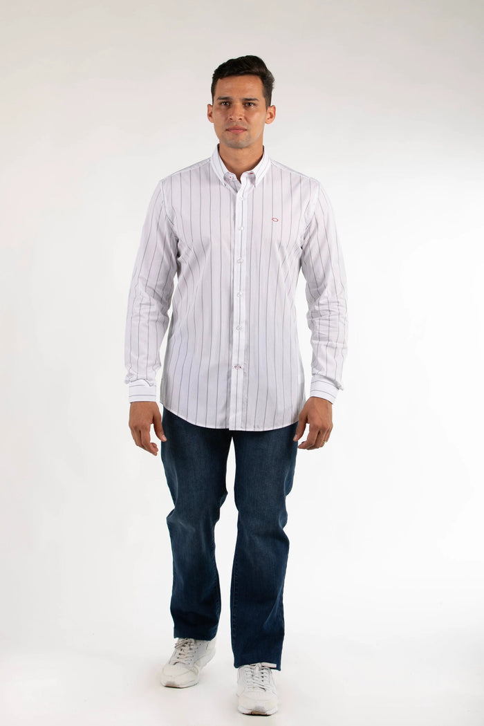 Camisa Oscar De La Renta Mangas Largas Rayas Para Caballeros by Oscar De La Renta