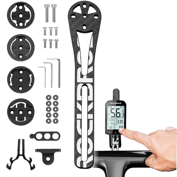 ROCKBROS carbon fiber bike computer mount for garmain bryton giant
#Type_Big Logo