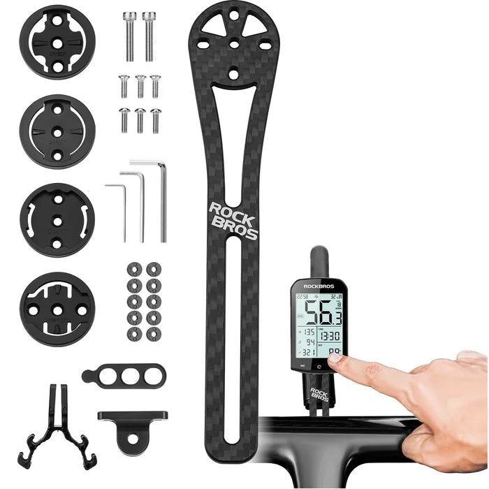 ROCKBROS carbon fiber bike computer mount for garmin bryton giant
#Type_Small Logo