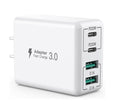 Cargador 2 USB C + 2 Puertos USB (40W)