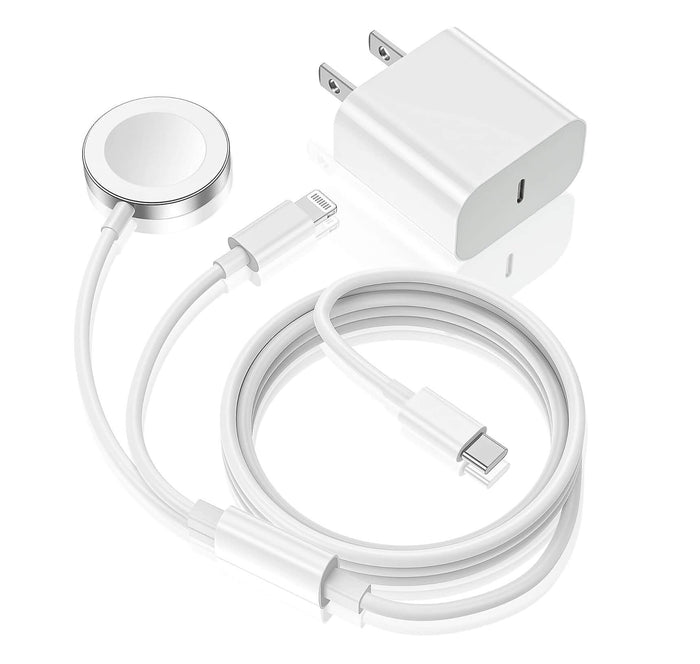 Cargador de Apple Watch, Cargador Rápido USB C 2 en 1