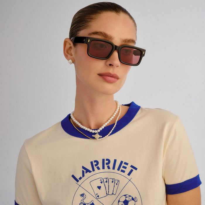 Castor Black Uni-Sex Rectangle Sunglasses | Aire