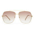 Celestine Gold Sand Uni-Sex Aviator Sunglasses | Aire
