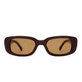 Ceres Chocolate Uni-Sex Rectangle Sunglasses | Aire