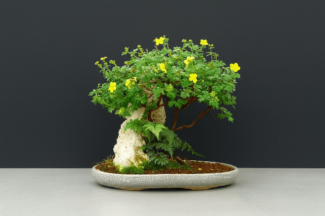 Cincoenrama leñoso - Potentilla fruticosa - Bonsai - El Nou Garden