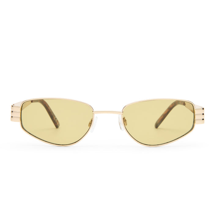 Cloudfare Gold Dark Tort Uni-Sex Aviator Sunglasses | Aire