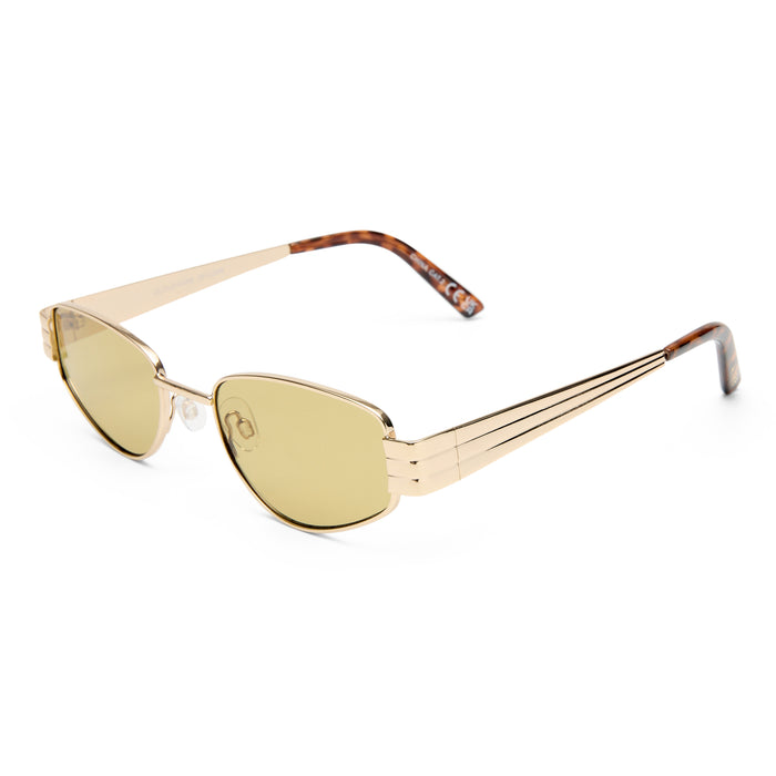 Cloudfare Gold Dark Tort Uni-Sex Aviator Sunglasses | Aire