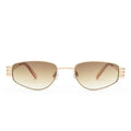 Cloudfare Gold Sand Uni-Sex Aviator Sunglasses | Aire