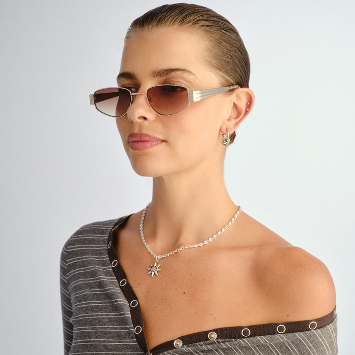 Cloudfare Gold Sand Uni-Sex Aviator Sunglasses | Aire