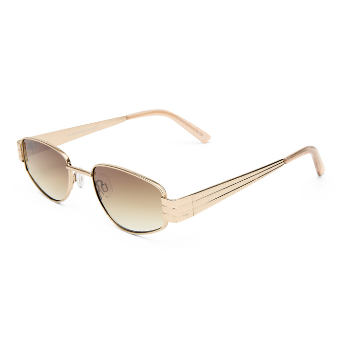 Cloudfare Gold Sand Uni-Sex Aviator Sunglasses | Aire
