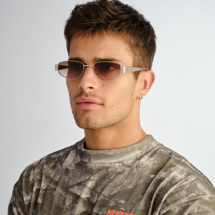 Cloudfare Gold Sand Uni-Sex Aviator Sunglasses | Aire