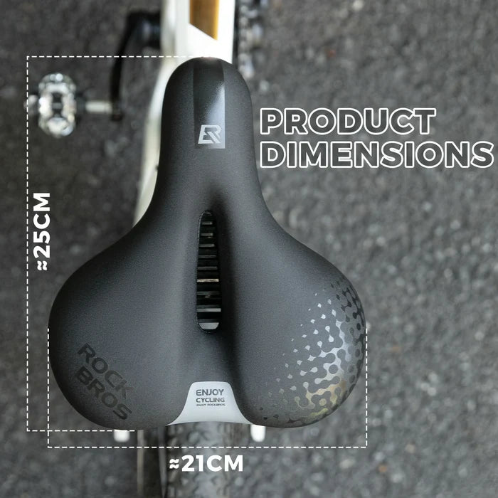 ROCKBROS Comfy Bike Seat Bicycle Saddle Wide Shock-Absorbing