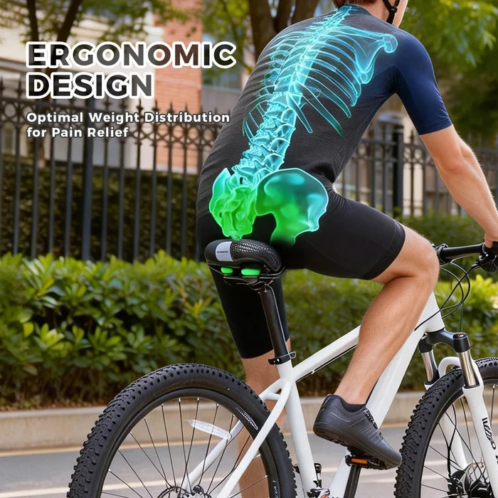 ROCKBROS Comfy Bike Seat Bicycle Saddle Wide Shock-Absorbing