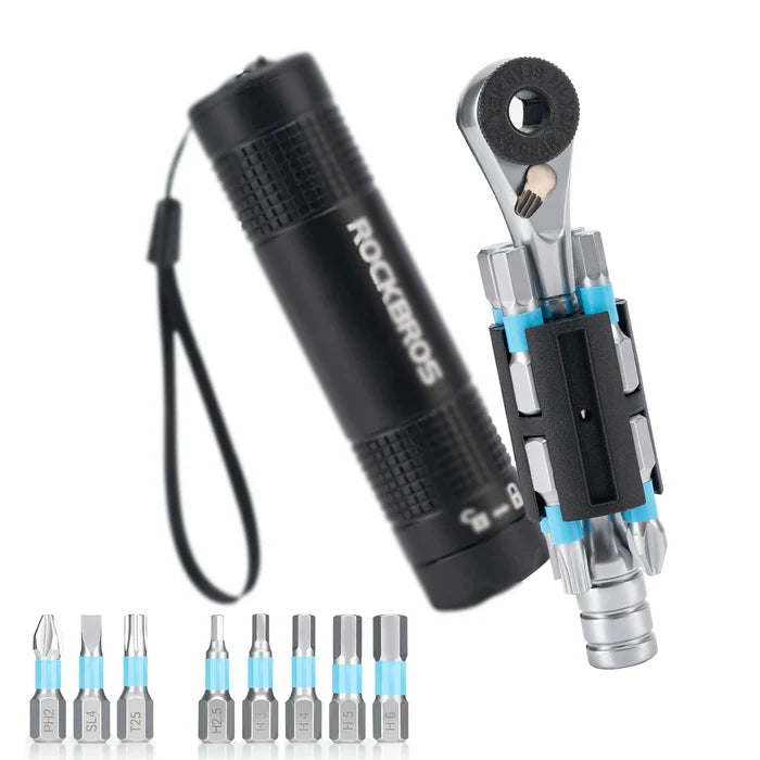 Compact Ratchet Tool Set Lightweight Cycling & Everyday Repair Kit