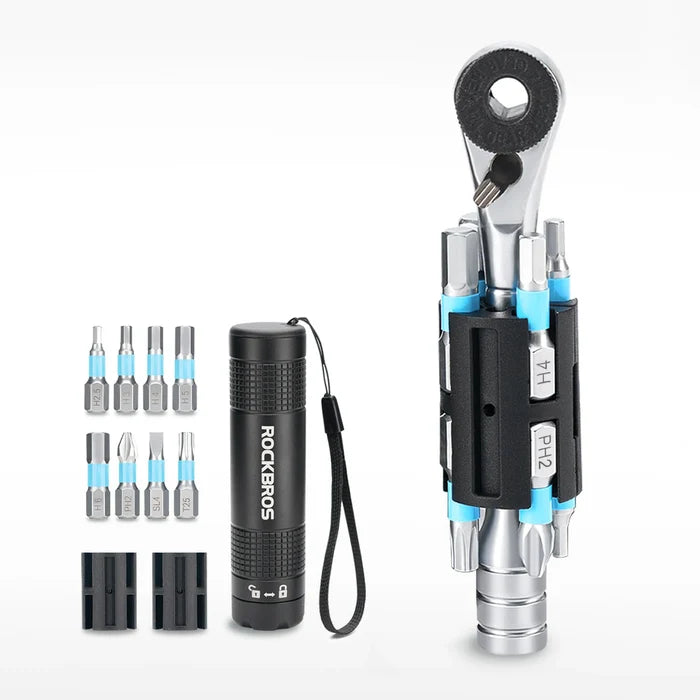 Compact Ratchet Tool Set Lightweight Cycling & Everyday Repair Kit