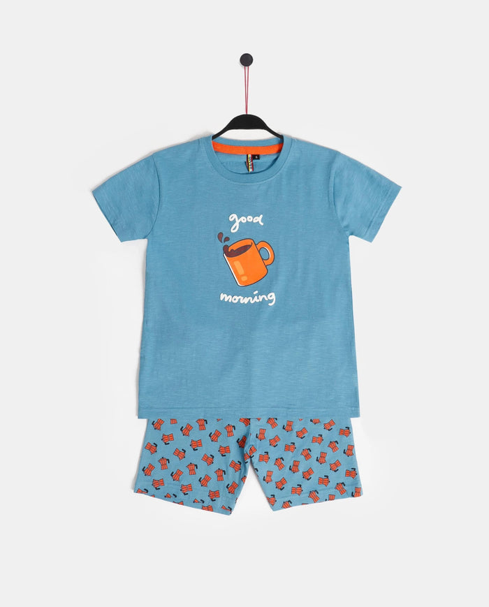 Conjunto Admas 2 Piezas Mangas Cortas Estampado P/ Niños 60881 by Admas
